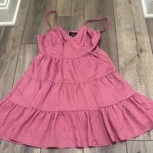 VICI pink ruffle dress